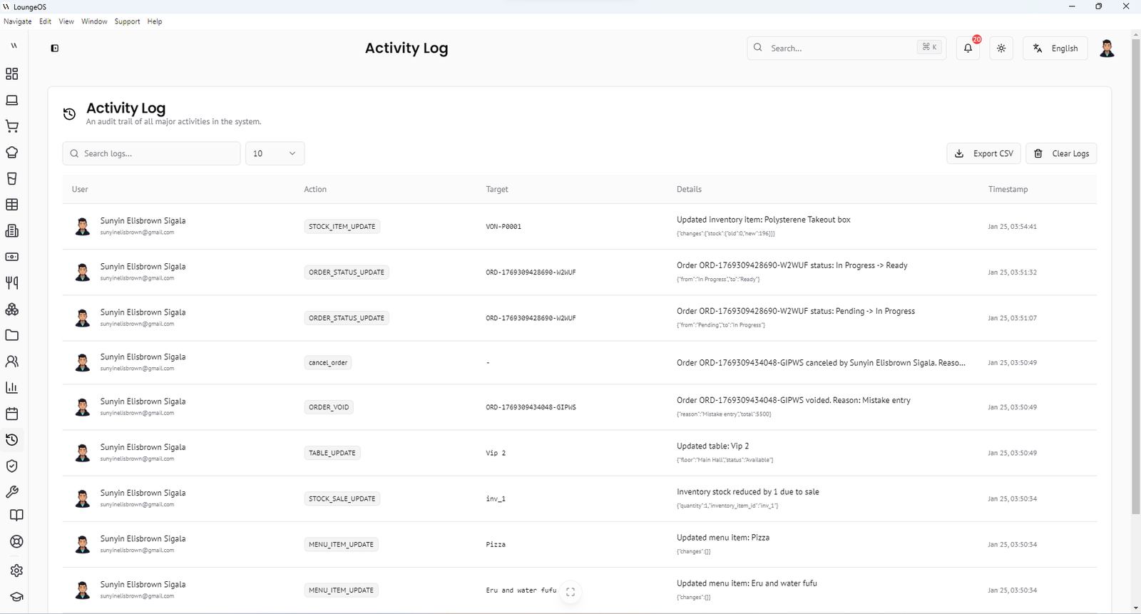LoungeOS Screenshot